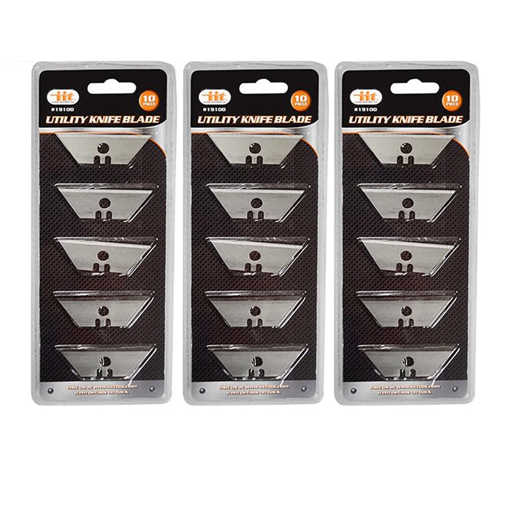 60 pcs UTILITY KNIFE BLADES Replacement Refills Standard Razor Box Cutter Tool