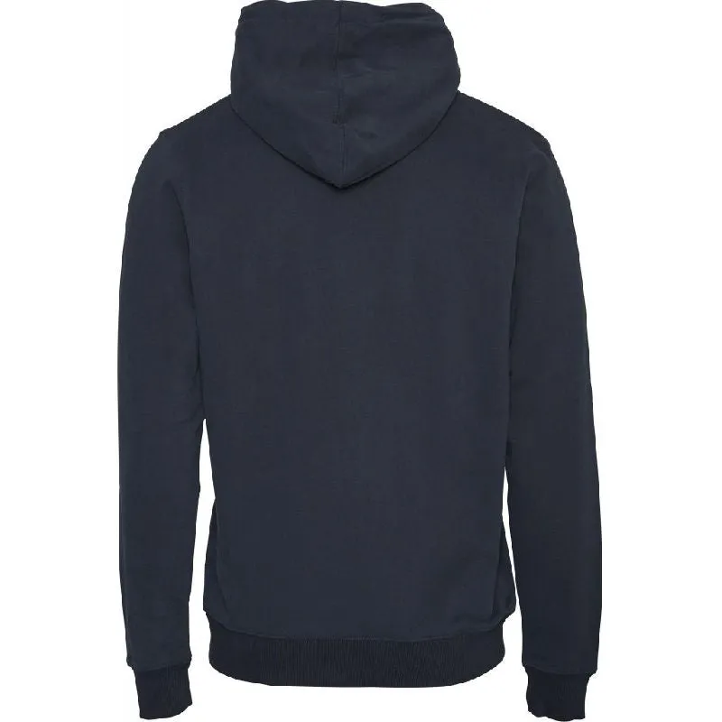 Elm Zip Hoody Sweatshirt Navy Knowledge Cotton Apparel