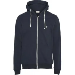 Elm Zip Hoody Sweatshirt Navy Knowledge Cotton Apparel