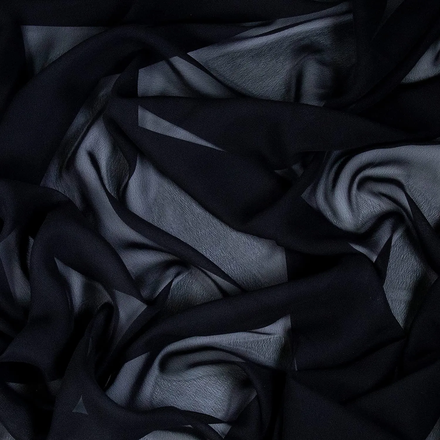 FabricLA Hi Multi Chiffon Fabric | Black