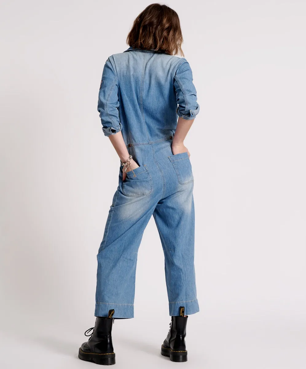 ONETEASPOON -  JUMPSUIT RESORT - ASH BLUE