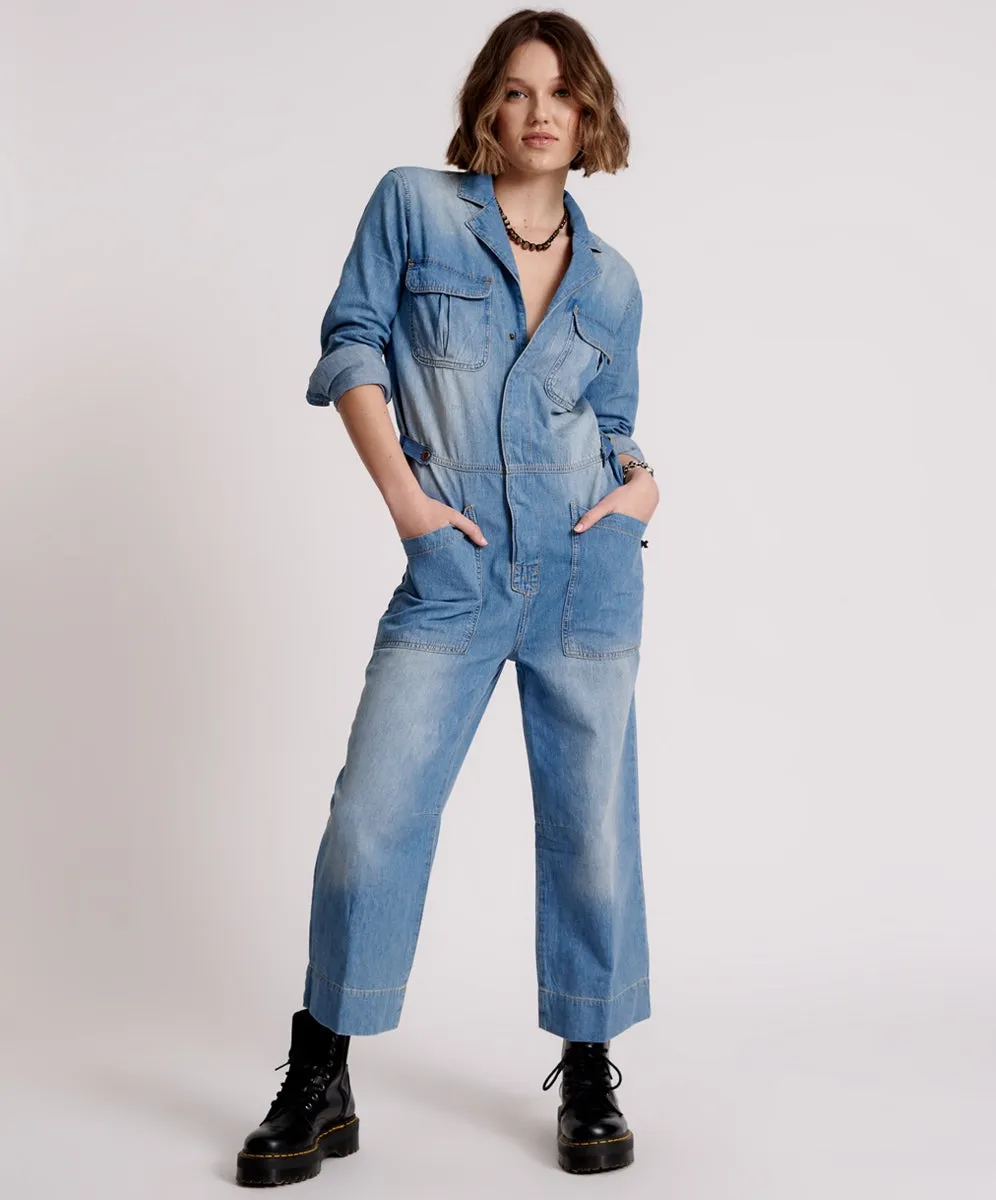 ONETEASPOON -  JUMPSUIT RESORT - ASH BLUE
