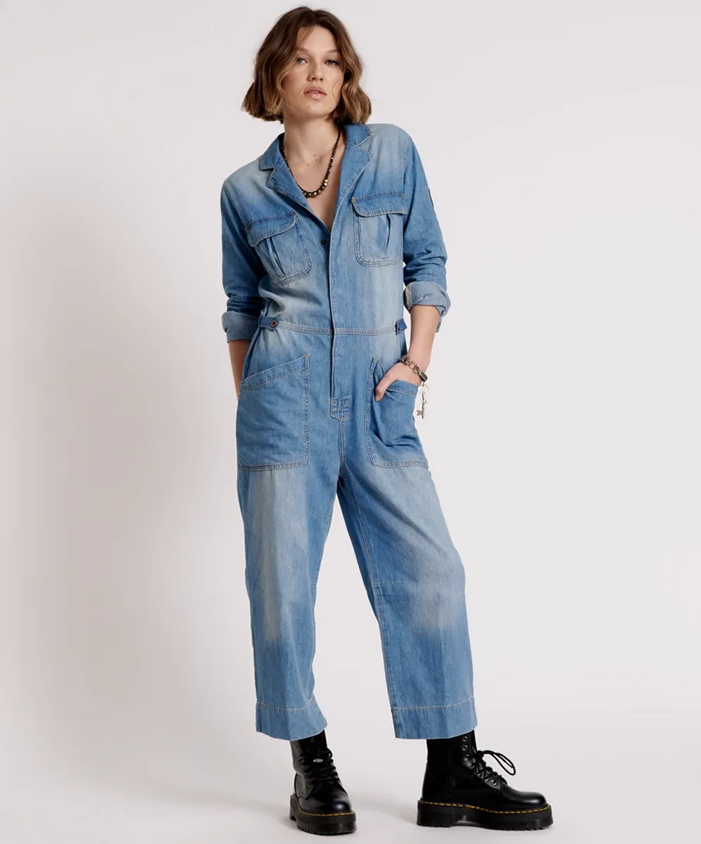 ONETEASPOON -  JUMPSUIT RESORT - ASH BLUE