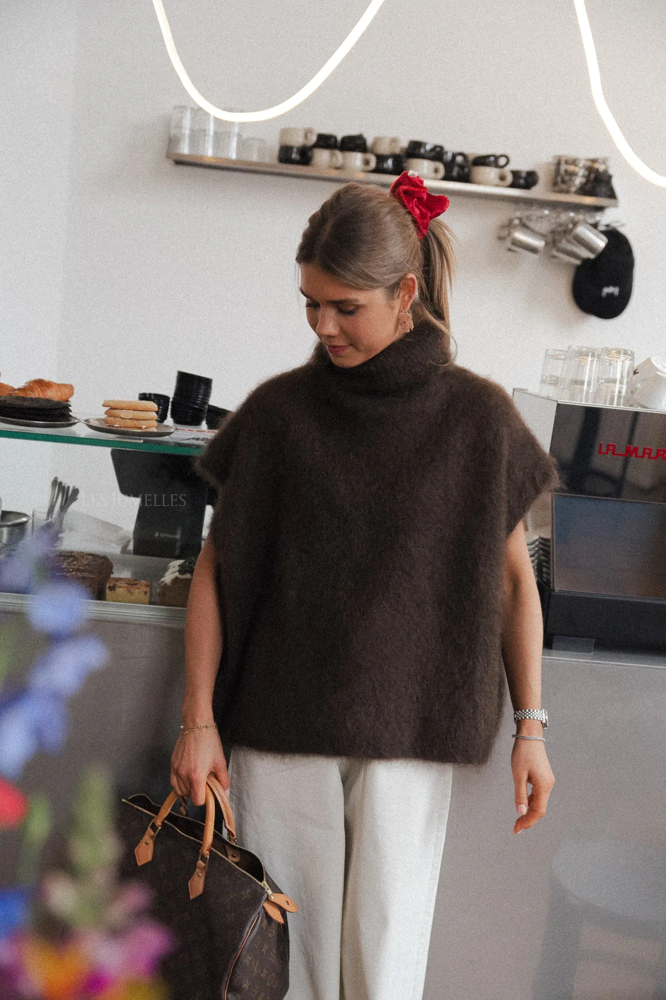 Brown Ruth Mohair Rollneck Sweater