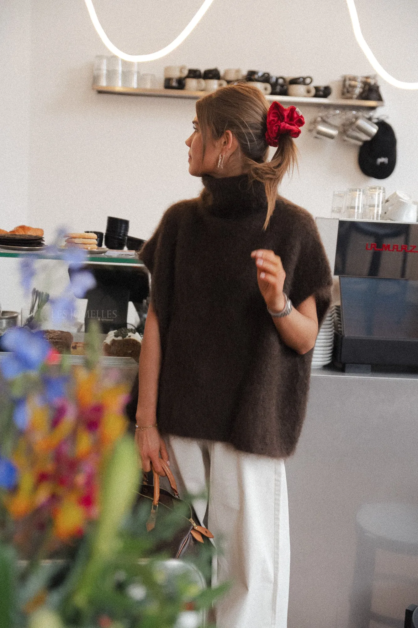Brown Ruth Mohair Rollneck Sweater