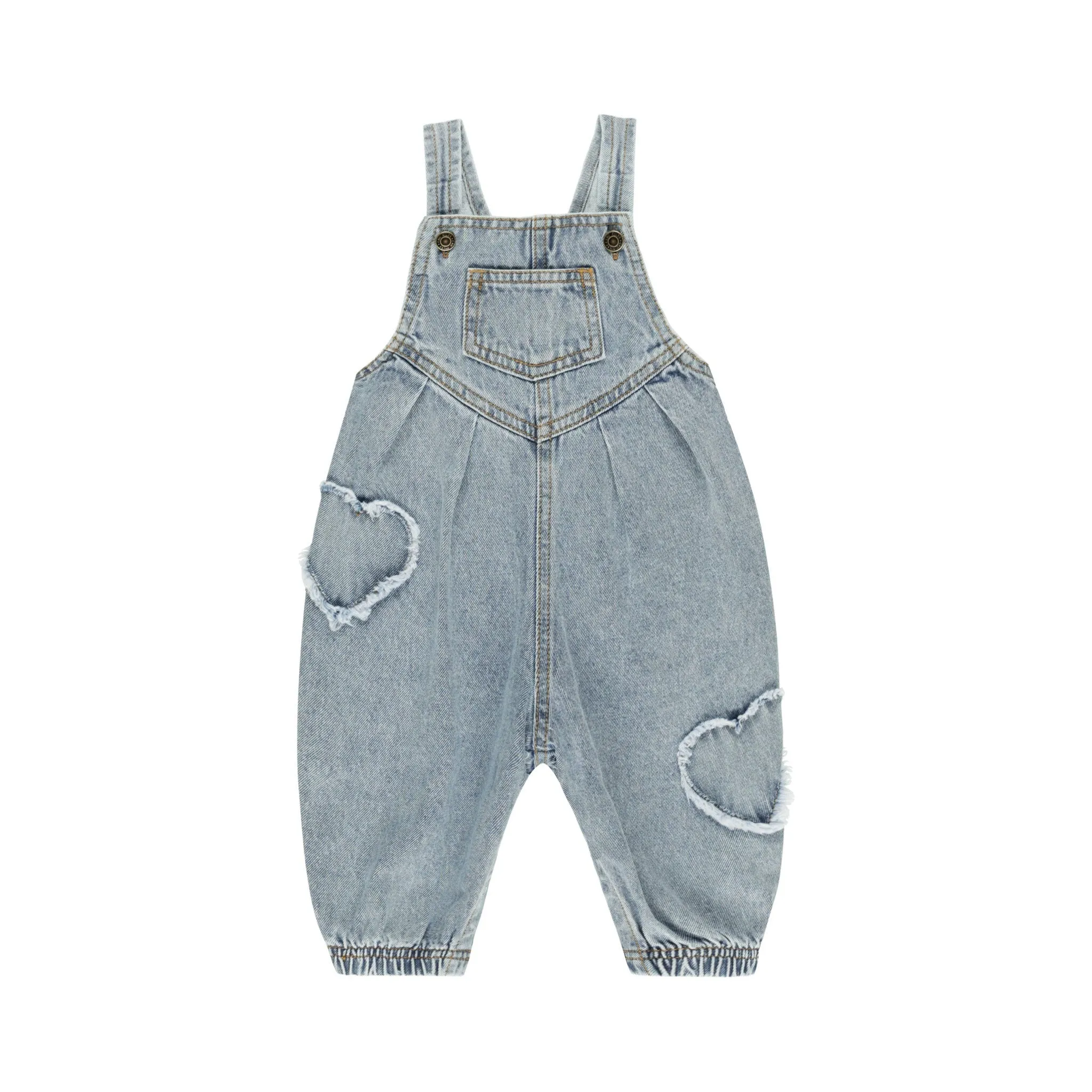 Rylee   Cru Vintage Overall - Light Washed Denim