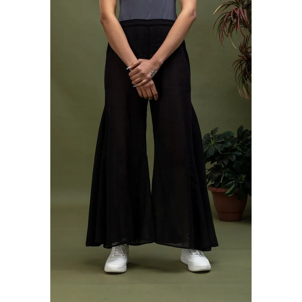Smriti Gupta Black Flared Pants