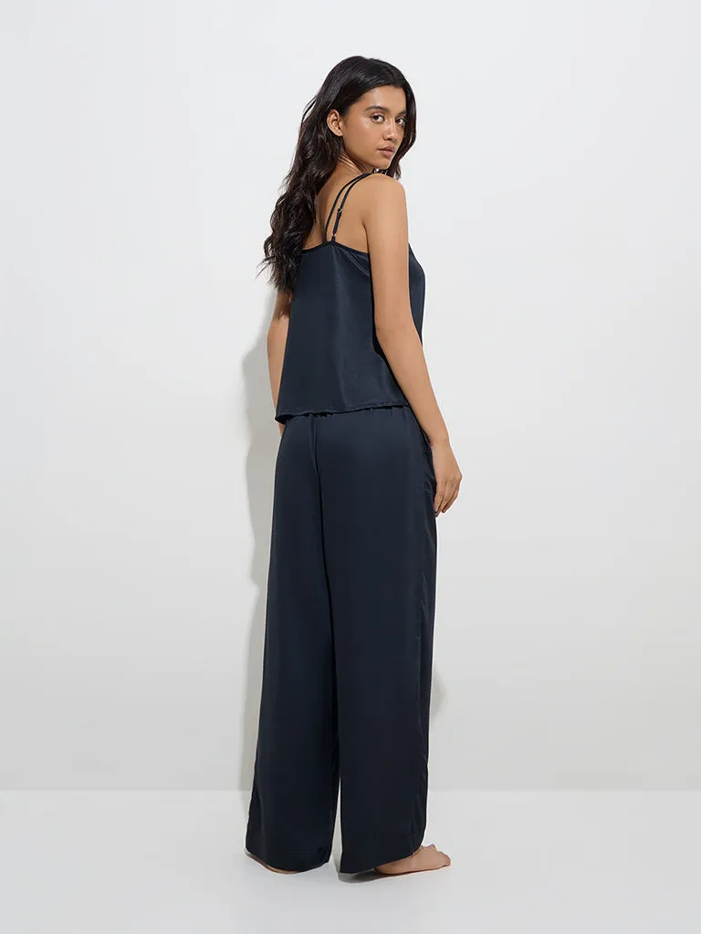 Wunderlove Black Flared Lounge Pants