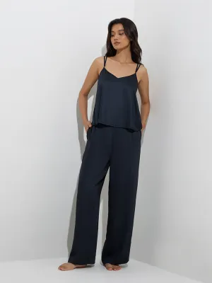 Wunderlove Black Flared Lounge Pants