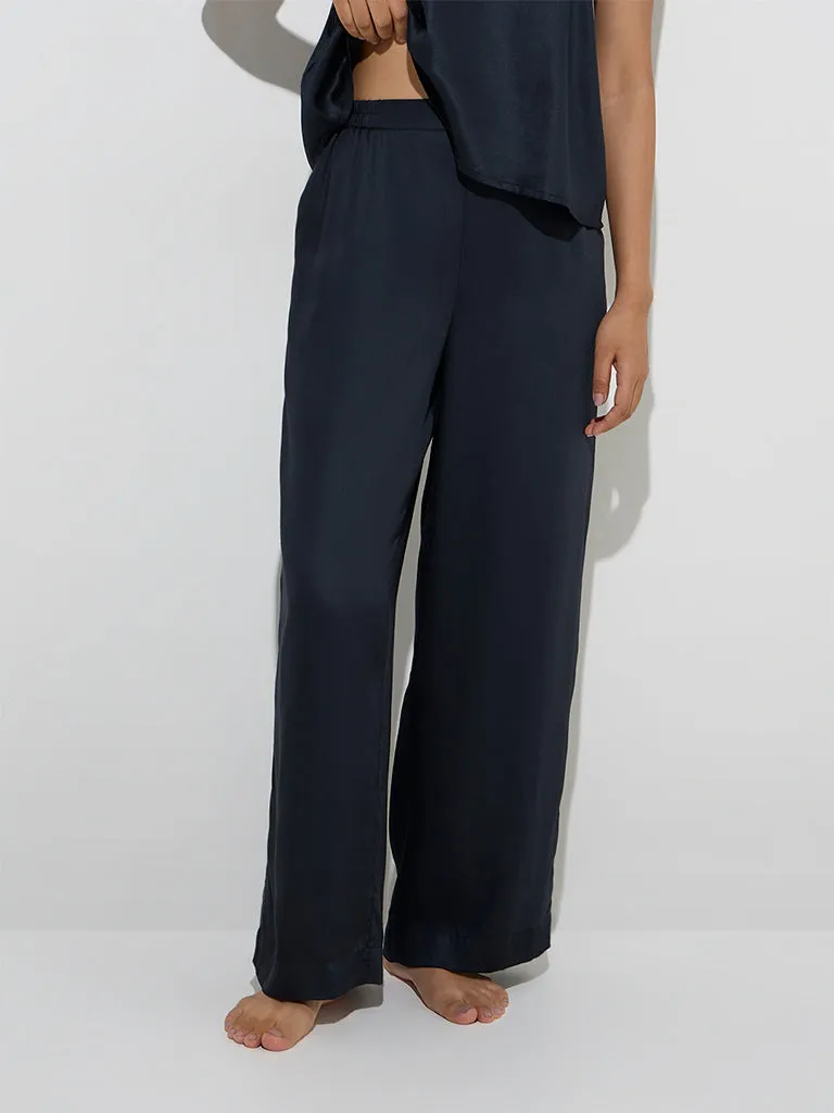 Wunderlove Black Flared Lounge Pants